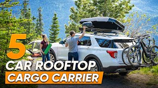 5 Car Rooftop Cargo Carrier You Should Check Out [upl. by Anneliese]