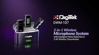 Capture crisp audio with Digitek DWM107 2in1 Wireless Microphone [upl. by Marianne457]