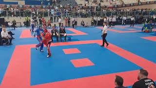 WAKO European Kickboxing Championships 2024 Veterans 74kg LC Round 1 14 final [upl. by Wertheimer704]