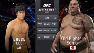 UFC4  Bruce Lee vs Old Fighter Sumo EA Sports UFC 4 [upl. by Enomys846]