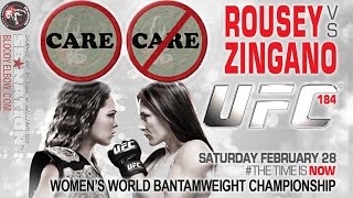 UFC 184 Ronda Rousey vs Cat Zingano CareDont Care Preview [upl. by Rus33]