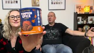 Is it worth the space in your case British couple trying US Snacks 4 pumpkin treats [upl. by Piks]