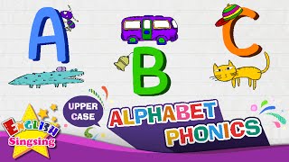 Alphabet Song  Letter A to Z  Upper Case Capital letter  Learning English for kids [upl. by Nnor]