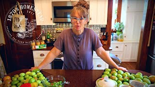 Roasted Salsa Verde  Green Tomato Canning Recipe [upl. by Vudimir]