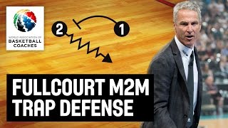 FullCourt Man to Man Trapping Defense  Dean Demopoulos  Basketball Fundamentals [upl. by Enerahs]