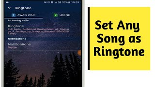 How to set any song as ringtone Android [upl. by Inttirb]