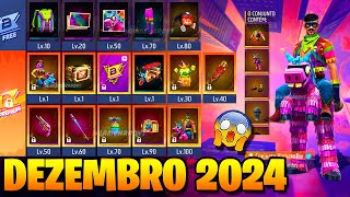 PASSE DE DEZEMBRO 2024 FREE FIRE e PRÊMIOS CS T28 RANQUEADA [upl. by Helyn]