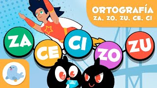 ZA CE CI ZO y ZU 🦸‍♀️ Gramática y ortografía para niños 📝 Superlexia ⭐ Episodio 2 [upl. by Venn]