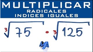 Multiplicación de radicales del mismo índice  Ejemplo 2 [upl. by Gulgee]