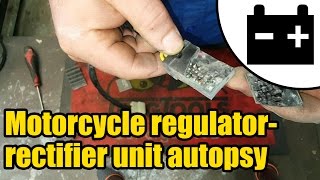 Motorcycle regulator rectifier unit autopsy 1427 [upl. by Daigle534]