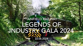 Tanfield Railway  Legends of Industry Gala 2024 22062024 [upl. by Vonny210]