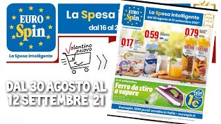 volantino eurospin offerte valide dal 30 agosto al 12 settembre [upl. by Mead]