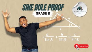 Proof of Sine Rule  Grade 11 [upl. by Zaragoza]