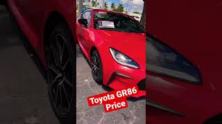 Toyota GR86 price auto america [upl. by Haelat]