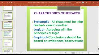 These characteristics ensure that research is thorough valid and valuable 271024 [upl. by Anhsirk966]