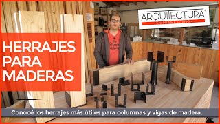 🔨 Tipos de Herrajes para Construcción en Madera Columnas Vigas y Más  Guía Básica 2024 🏗️🪵 [upl. by Lichter90]