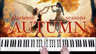 Autumn Season by Glazunov piano tutorial [upl. by Ozan]