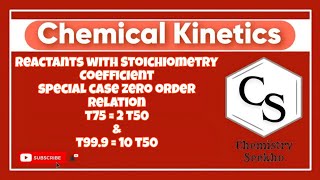 12 Ch 3  Chemical Kinetics 09  Important Relations of Half Life [upl. by Varden]