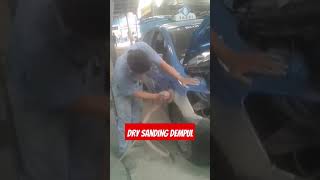 Dry sanding dempuldempulmobil bodyrepair drysanding amplas [upl. by Deana354]