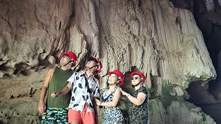 Caving Adventure at Caluwayan Cave on our Caluwayan Palm Island Resort amp Restaurant Overnight Stay [upl. by Anelat]