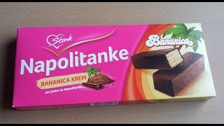 Napolitanke  Bananica krem  Wafers  Banana cream [upl. by Schacker]