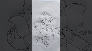 Gonesh drawing drawing shorts gonesh ganpati ganpatibappamorya trending art artist draw [upl. by Yerhpmuh]