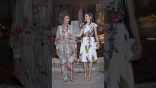 Queen letizia with queen Sofia of Spain trending fashion spainfashion [upl. by Gollin]