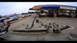 Going to the petrol station in a Tank to fill up [upl. by Ahrens]