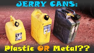 METAL or PLASTIC jerry cans 5 solid reasons to choose which one [upl. by Thorvald21]