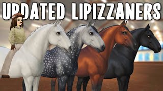 UPDATED LIPIZZANERS ALL COATS ANIMATIONS GAITS MANE amp TAIL STYLES NEW CLOTHES AND TACK amp MORE [upl. by Anikas]