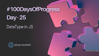 🚀 Day 25 of 100DaysOfProgress Data Types Primitive amp Reference [upl. by Marietta535]