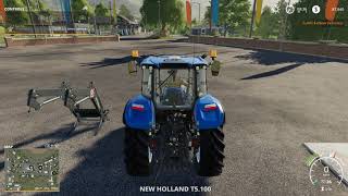 How to put a front loader on a tractor Farming Simulator 19 [upl. by Aerdna]