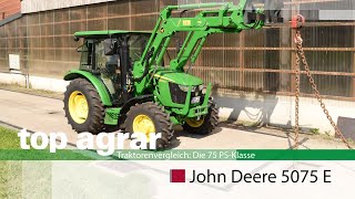 John Deere 5075E mit Frontlader H240 im top agrarPraxistest [upl. by Eelanej835]