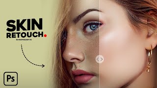 Skin Retouching 2024  Best Photoshop Tutorial  Face Retouching [upl. by Hannover717]