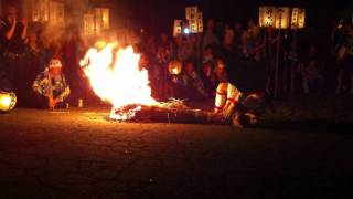 Tengu  Fire Festival  Japan Festival 奈良沢広報部⑨Japannaganoiiyama [upl. by Mabelle1]