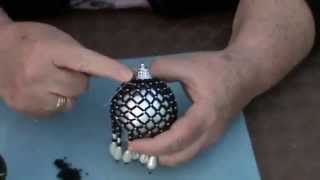 beaded bauble how to and giveaway pt 2 [upl. by Euqininod]