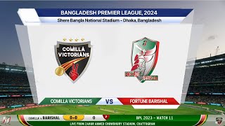 🔴 Live Comilla Victorians Vs Fortune Barishal Live Match 8  COV v FBA  Bangladesh Premier League [upl. by Brathwaite679]