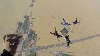 Formation Skydiving  SkydiveDubai [upl. by Anos]