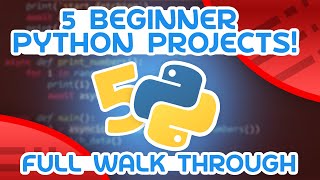 5 Mini Python Projects  For Beginners [upl. by Ecirpac566]