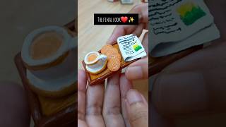 Miniature food fridge magnet DIY fridge magnet tea cup plate fridge magnet❤️viral youtubeshorts [upl. by Idid]