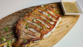 How to Pan Fry a Red Snapper Fillet  Homemade Sauce [upl. by Couq879]