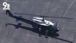 Military helicopter makes precautionary landing at FedEx Field [upl. by Diskson]