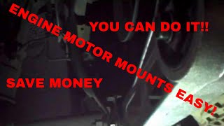 How to replace engine motor mounts upper and lower Dodge Neon [upl. by Airuam]