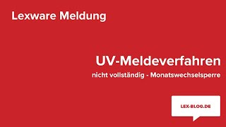 Lexware Meldung UVMeldeverfahren nicht vollständig  LexBlogTV [upl. by Magree]