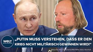 PUTINS KRIEG Russland zum Frieden zwingen GrünenPolitiker Hofreiter fordert mehr Sanktionen [upl. by Eerihs]