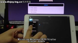 WiFi Miracast dongle wireless Sharing adapter DLNAAirplayMirroring how to set up and play [upl. by Katzir]