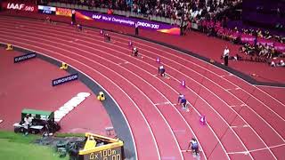 4x100m Relay Women Heat 1 IAAF World Champs London 2017 [upl. by Healy]