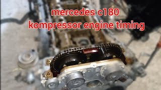 mercedes c180 kompressor engine timing [upl. by Dnomayd]