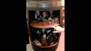 Whiskey Barrel Liquor Cabinet [upl. by Balbinder]