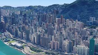 ARIEL VIEW OF Hong Kong  DRONE VIDEO OF HONGKONG  google drone travelphotography travel dji [upl. by Warder]